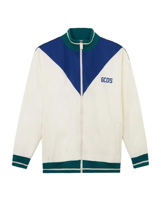 Gcds Color Block Track Jacket in het White