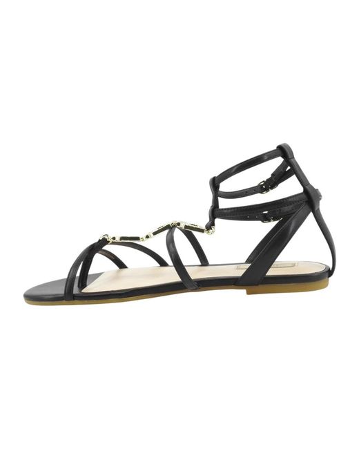 Liu Jo Metallic Flat Sandals