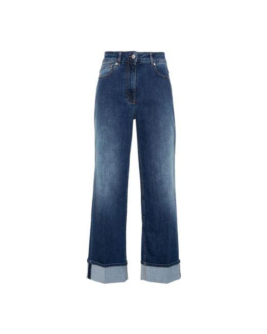 Peserico Blue Wide Jeans