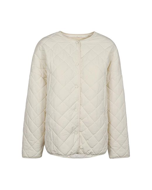 Sandbeige White Winter Jackets