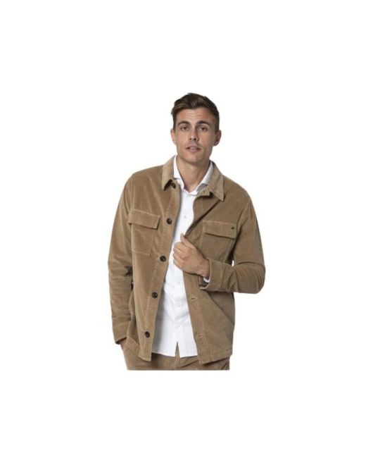 Mason's Jassen ,Bruin ,Katoen Bruin Corduroy Overshirt Met Knoopsluiting in het Brown voor heren