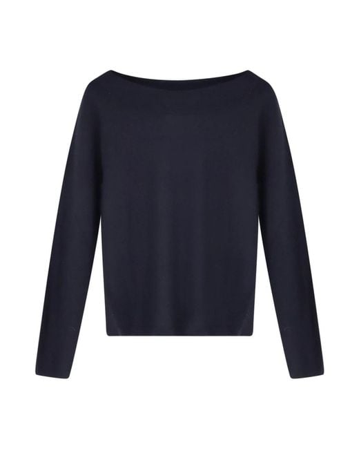 Max Mara Blue Cashmere Knitwear