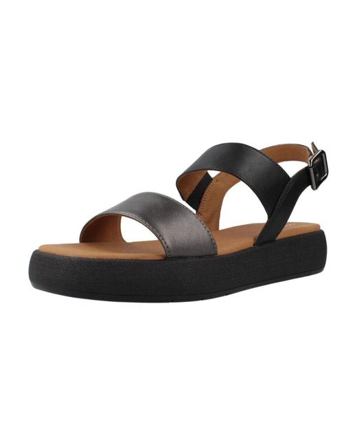 Flat Sandals di Geox in Black