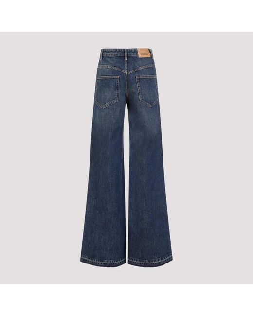 Isabel Marant Blue Wide Jeans