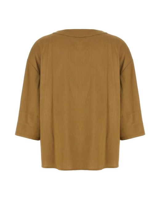Max Mara Brown Blouses