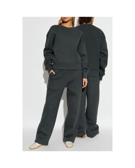 AMI Hoodies & Sweatvesten ,Grijs ,Katoen Sweatshirt Met Logo in het Gray