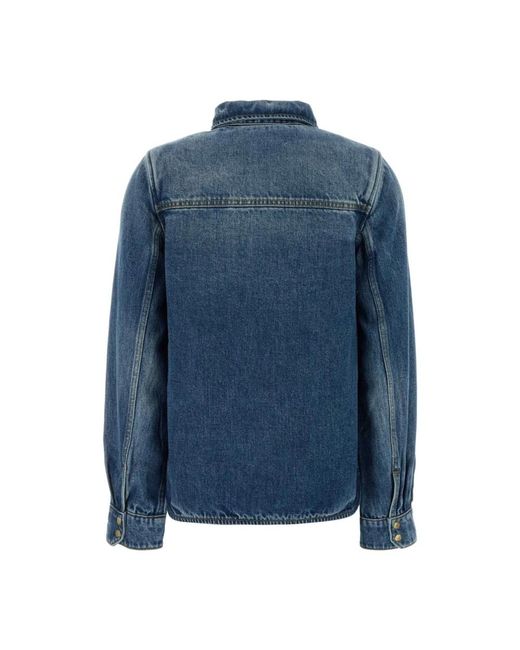 Ganni Blue Denim Jackets
