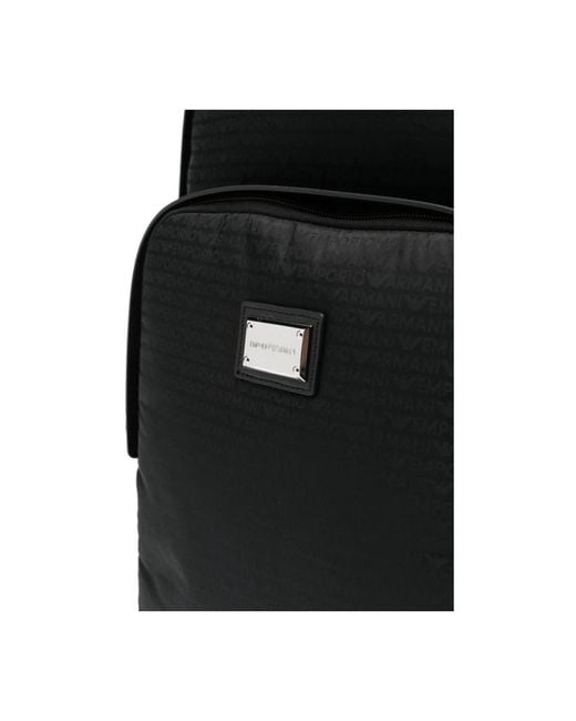 Emporio Armani Black Backpacks for men