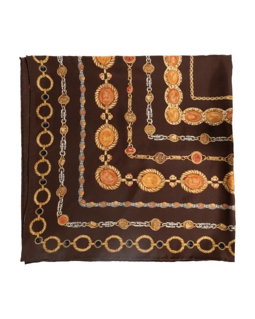 Silky Scarves di Versace in Brown