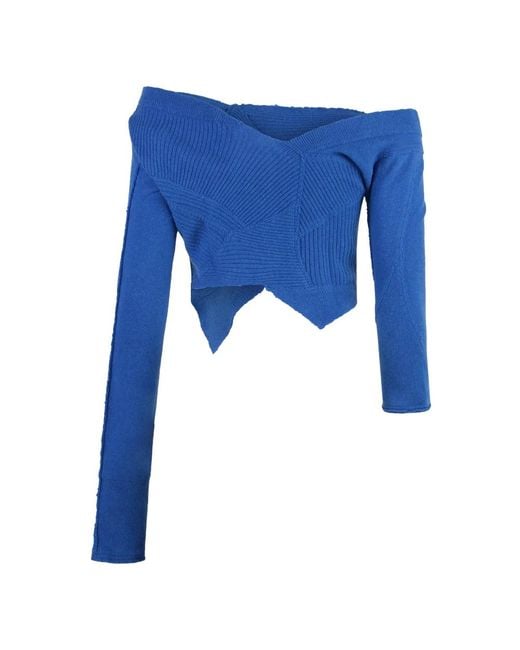 Round-Neck Knitwear TALIA BYRE en coloris Blue