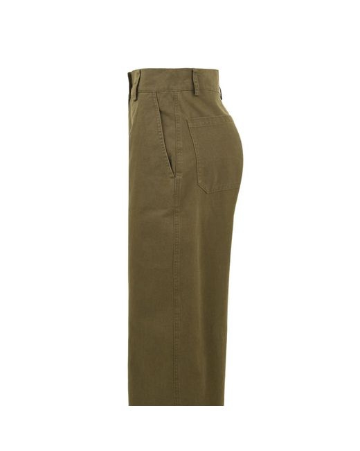 Aspesi Green Straight Trousers