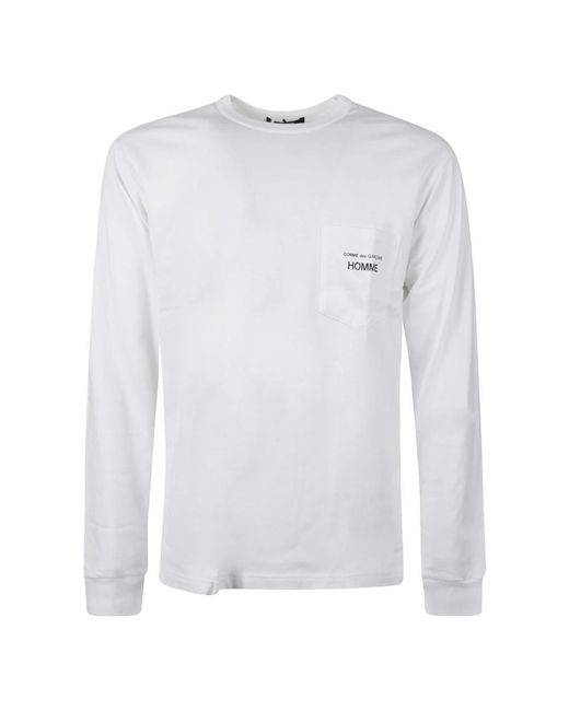 Comme des Garçons White Long Sleeve Tops for men