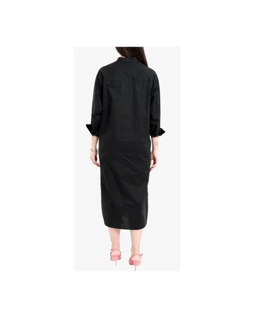 Dresses > day dresses > shirt dresses Erika Cavallini Semi Couture en coloris Black