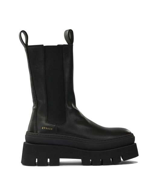 Copenhagen Shoes Black Chelsea Boots