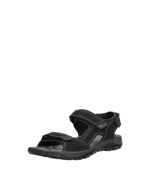 Imac Flache Sandalen in Black für Herren