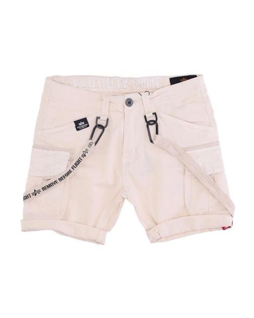 Alpha Industries Pink Short Shorts for men