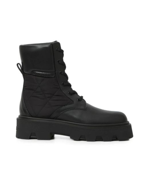 Moncler Black Lace-Up Boots