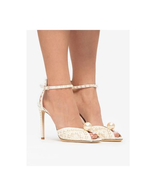 Jimmy Choo Metallic High Heel Sandals