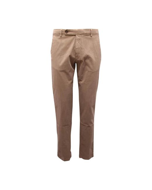 BERWICK 1707 Brown Chinos for men