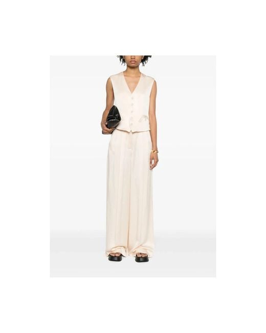 Blazé Milano Natural Wide Trousers