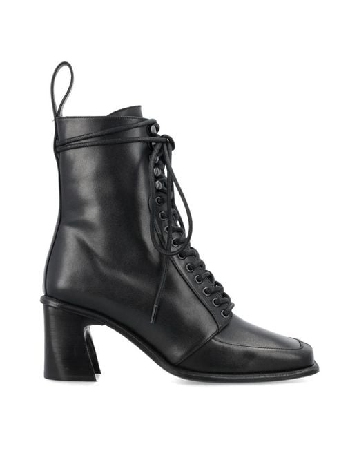 MARINE SERRE Black Heeled Boots