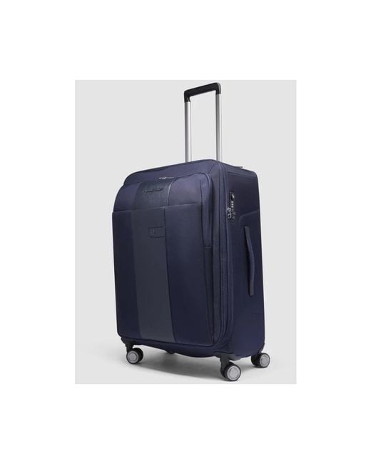 Piquadro Blue Large Suitcases for men