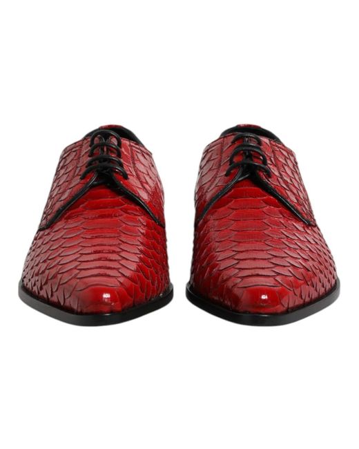 Dolce & Gabbana Red Dress Shoes for men