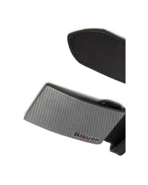 Blauer Accessoires ,Zwart ,Logo Gesp Plaat Riem in het Black voor heren