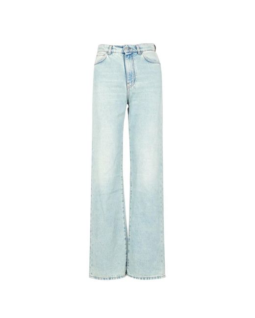 Grifoni Jeans ,Blauw ,Denim Straight Jeans in het Blue