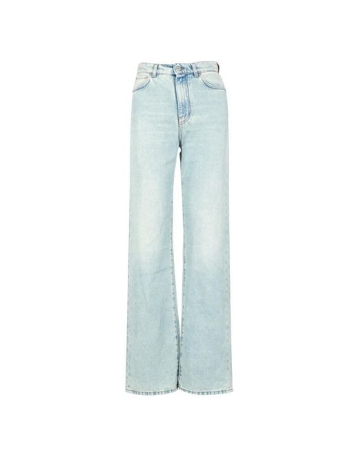Grifoni Jeans ,Blauw ,Denim Straight Jeans in het Blue