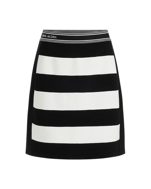 Marc Cain Black Jersey Strick Minirock