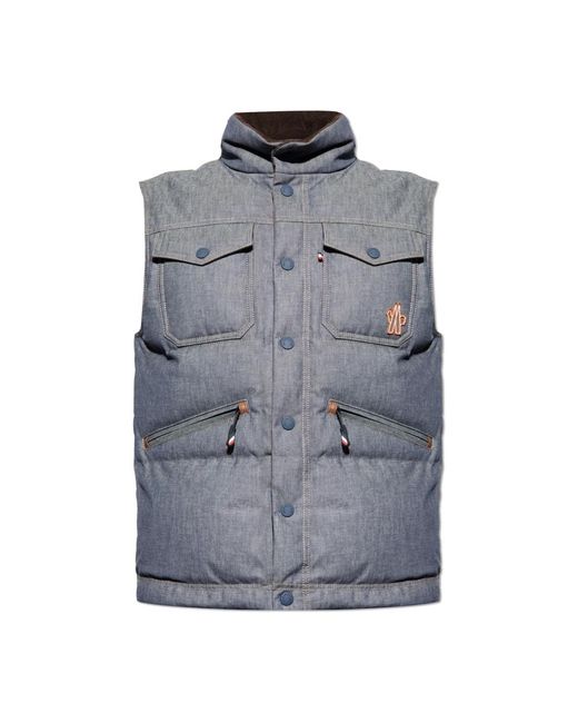 Moncler Gray Vests for men