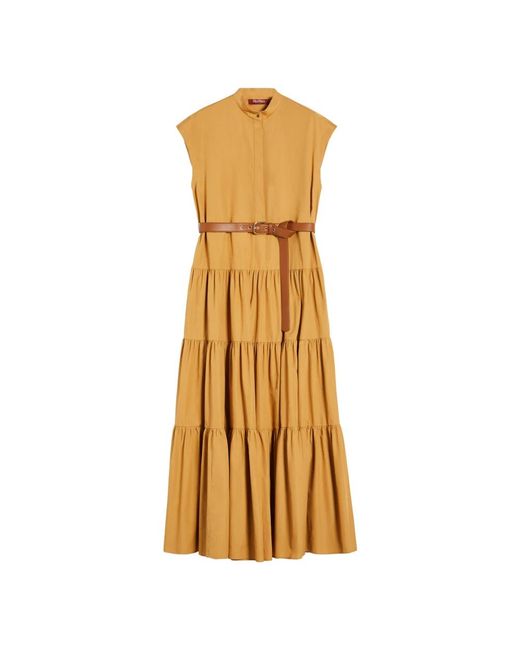 Maxi Dresses Max Mara de color Metallic