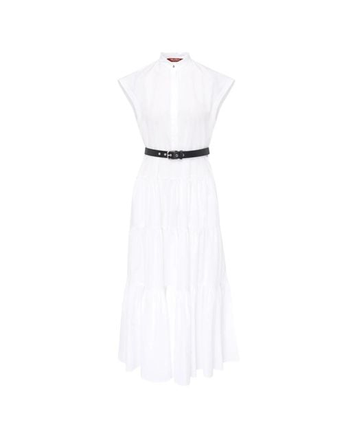 Max Mara White Midi Dresses