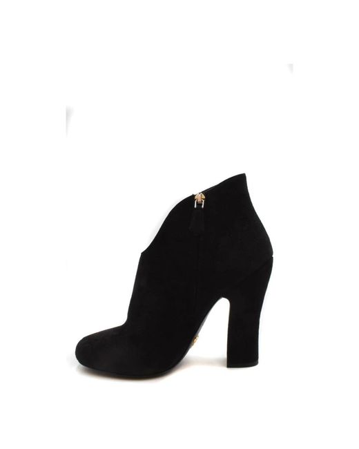 Prada Black Heeled Boots