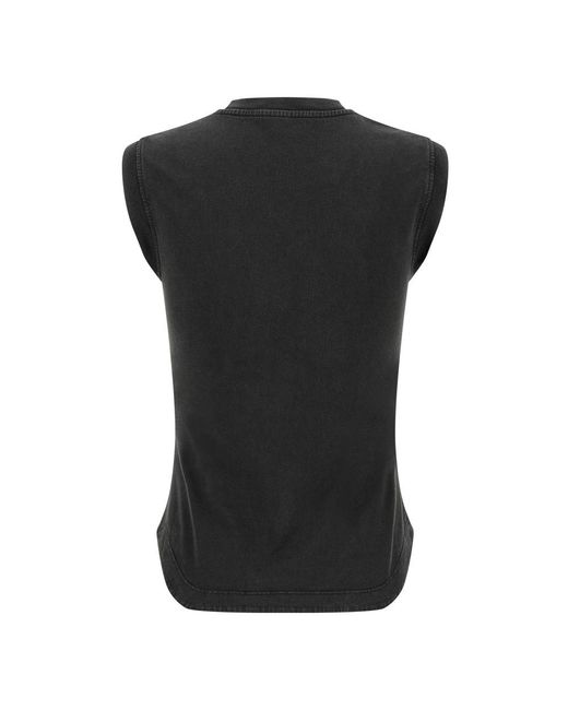 The Attico Black Sleeveless Tops