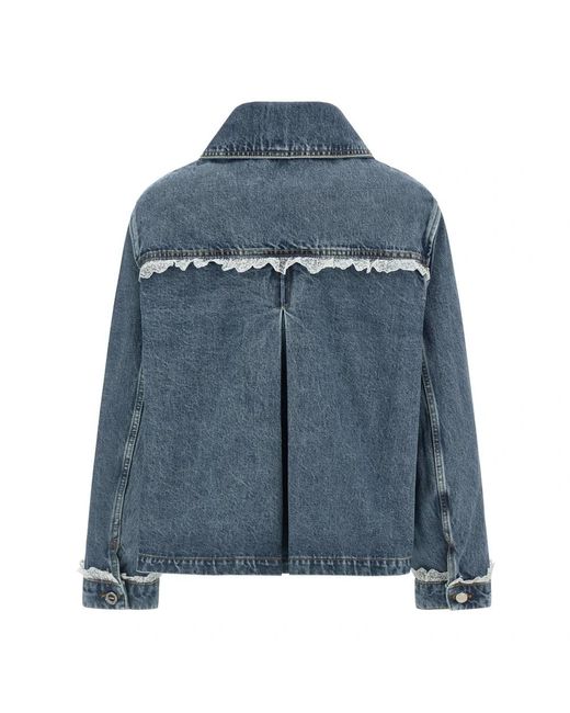 Ganni Denim Jacket in het Blue