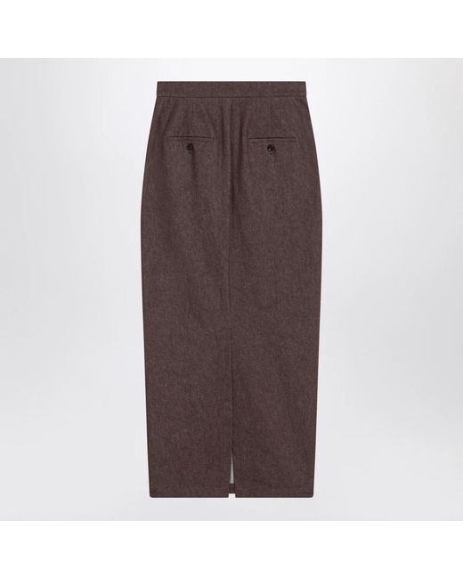 Max Mara Brown Midi Skirts