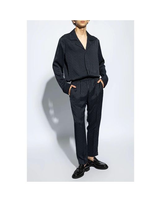 Balmain Monogrammierte hose in Blue für Herren