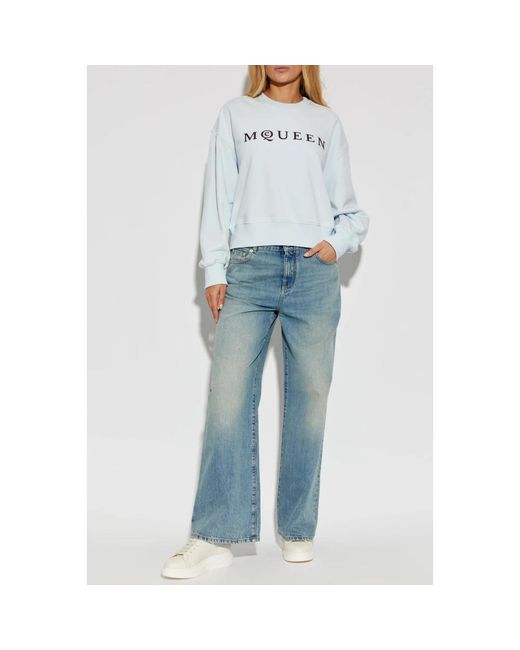 McQueen Blue Sweatshirts