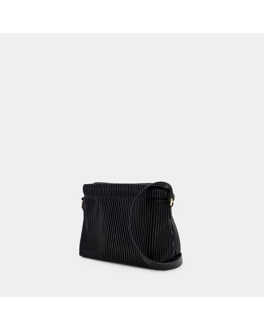 A.P.C. Black Schwarze mini crossbody synthetische tasche