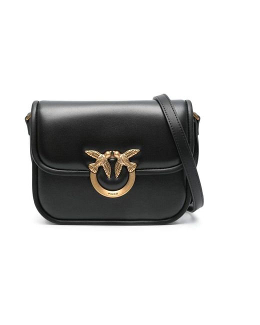 Pinko Black Stilvolle Schultertasche