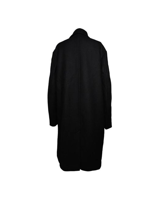 Dries Van Noten Black Single-Breasted Coats for men