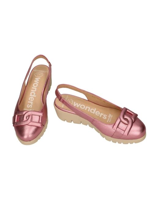 Wonders Pink Fly Platform Loafer