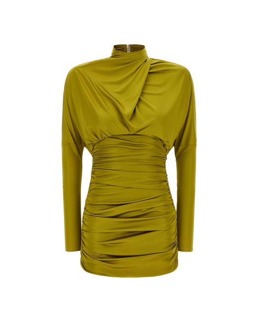 Balmain Green Short Dresses