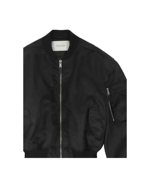 Entire studios Black Bomber Jackets for men