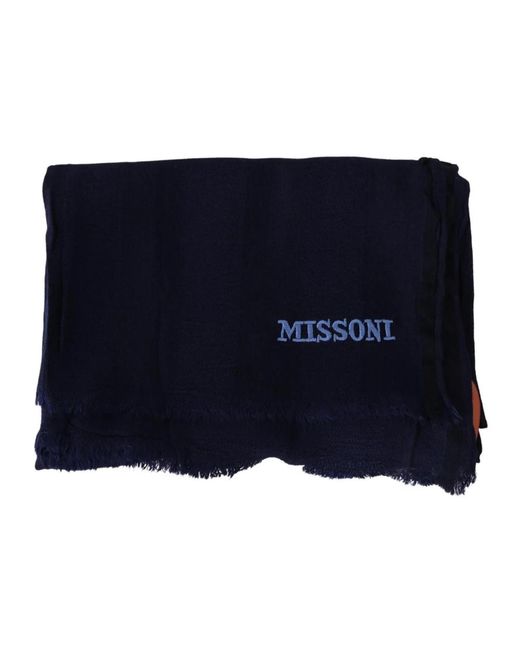 Missoni Blue Winter Scarves for men
