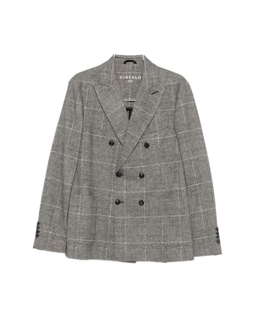 Circolo 1901 Gray Blazers for men