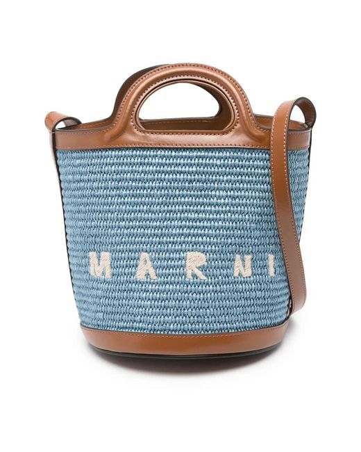 Marni Blue Bucket Bags