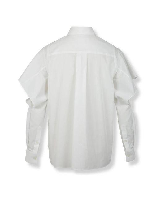 Sacai Overhemden ,Wit ,Camicia in het Gray